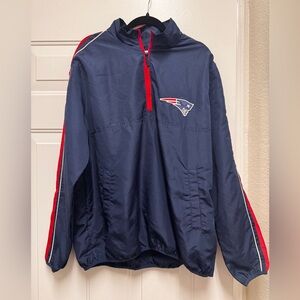 New England Patriots Navy Pullover Windbreaker Jacket
